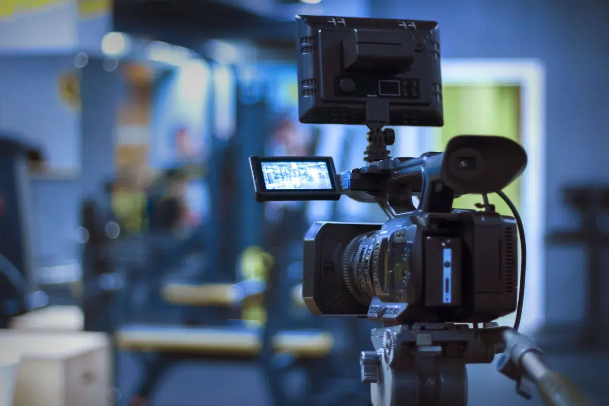 Fernsehauftritte, hier zu sehen eine Kamera bei Aufnahmen