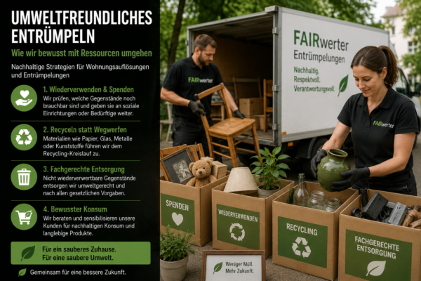 umweltfreundliches Entrümpeln Blogbeitrag zum Thema umweltfreundliches Entrümpeln
